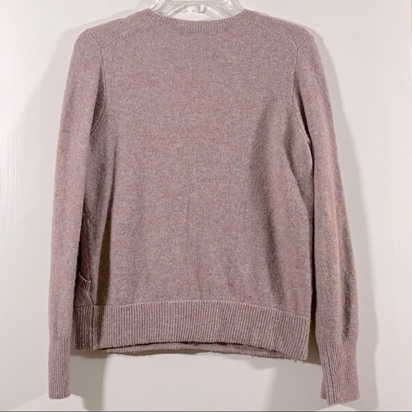 Madewell faux wrap sweater in soft merino wool blend. Size medium. - Picture 2 of 3